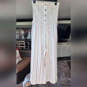 Nine Britton Tan Wide Leg Pant Suit, with Belt